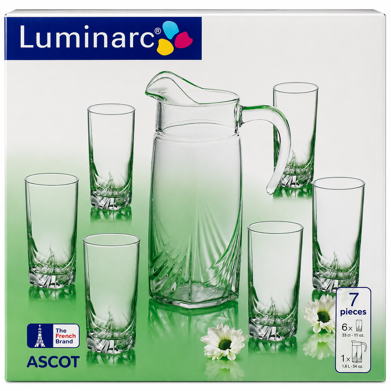پارچ و لیوان بلور لومینارک مدل Ascot